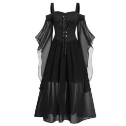[Plus Size] 1950s Suspender Contrast Color Chiffon Strap Dress -Retro Pulse Shop 01 8fb07b98 0f9b 4ce9 98e6 d3f3ed1391b8