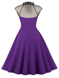 1950s Patchwork Flying Sleeves Swing Dress -Retro Pulse Shop 05 compressed c0f195c6 c51f 4720 843e 70c095717216