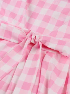 [Plus Size] Pink 1950s Plaid Strap Dress -Retro Pulse Shop 08 adb1bb75 b708 4244 a56f e977353d95c8