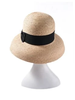 Retro Black Bowknot Raffia Hat -Retro Pulse Shop 10374257511 1491278275