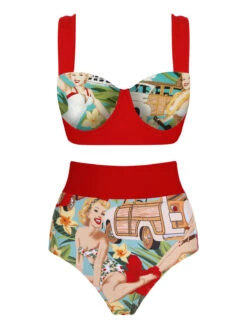 3PCS Red Retro Lady Bikini Set -Retro Pulse Shop 11 1 4 1 df014ffa 3a31 4375 af2a 88ac3ed34b90
