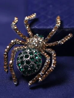 Retro Halloween Spider Rhinestone Brooch -Retro Pulse Shop 11266229773 1663732551