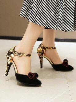 Retro Pointed Toe Bow High Heel Shoes 17 Retro Pointed Toe Bow High Heel Shoes -Retro Pulse Shop 13359591584 2134589267