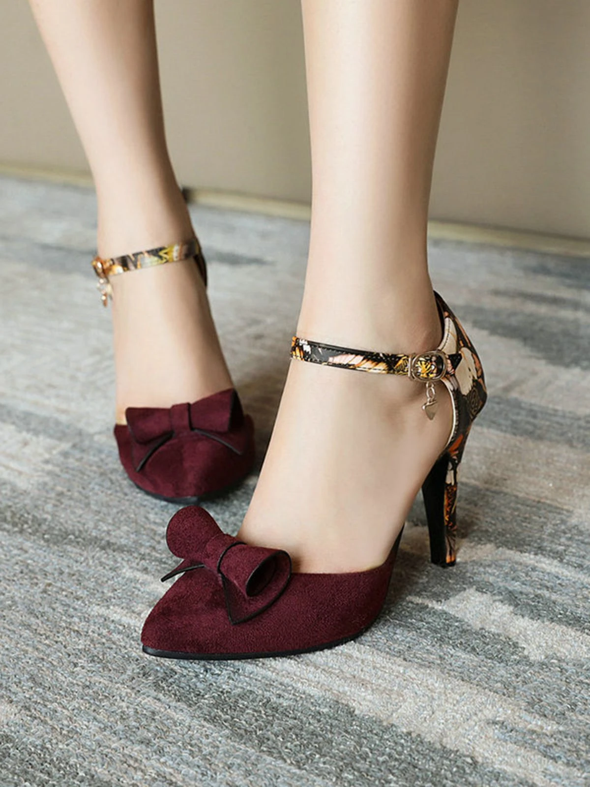 Retro Pointed Toe Bow High Heel Shoes 12 Retro Pointed Toe Bow High Heel Shoes - Image 10
