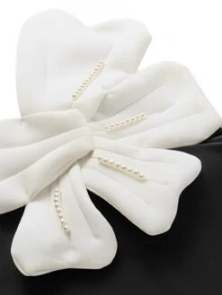 Black 1930s 3D Pearl Floral One-Piece Swimsuit 9 Black 1930s 3D Pearl Floral One-Piece Swimsuit -Retro Pulse Shop 17170355071094