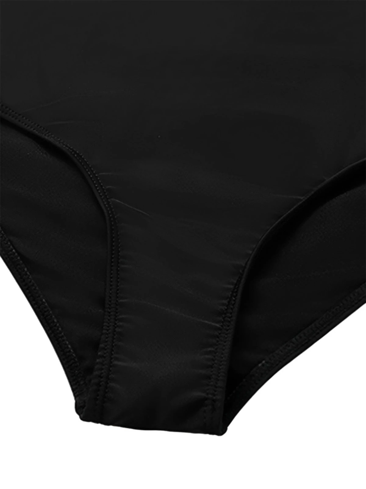 Black 1930s 3D Pearl Floral One-Piece Swimsuit 5 Black 1930s 3D Pearl Floral One-Piece Swimsuit - Image 3