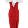 Red 1960s Plush Bow Pencil Dress With Cape 1 Red 1960s Plush Bow Pencil Dress With Cape -Retro Pulse Shop 18 c1efa053 d367 4b65 8f5e e34f820db0b6
