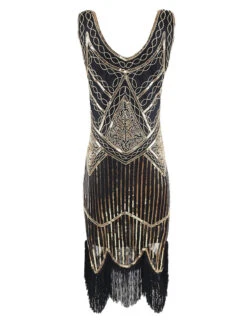 [US Warehouse] Gold 1920s Sequined Flapper Dress -Retro Pulse Shop 1920 dress 3 57e1cf77 8145 4474 9208 2c96979a0bcf