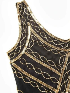 [US Warehouse] Gold 1920s Sequined Flapper Dress -Retro Pulse Shop 1920 dress 4 c6a80372 e294 40d4 9140 908c9e4fabe3