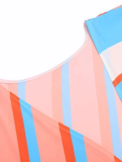 Bohemian Kimono Stripe Lace-Up Cover Up -Retro Pulse Shop 1J2A1073