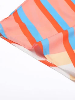 Bohemian Kimono Stripe Lace-Up Cover Up -Retro Pulse Shop 1J2A1075