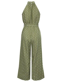 1930s Polka Dot Belt Jumpsuit -Retro Pulse Shop 1J2A3291