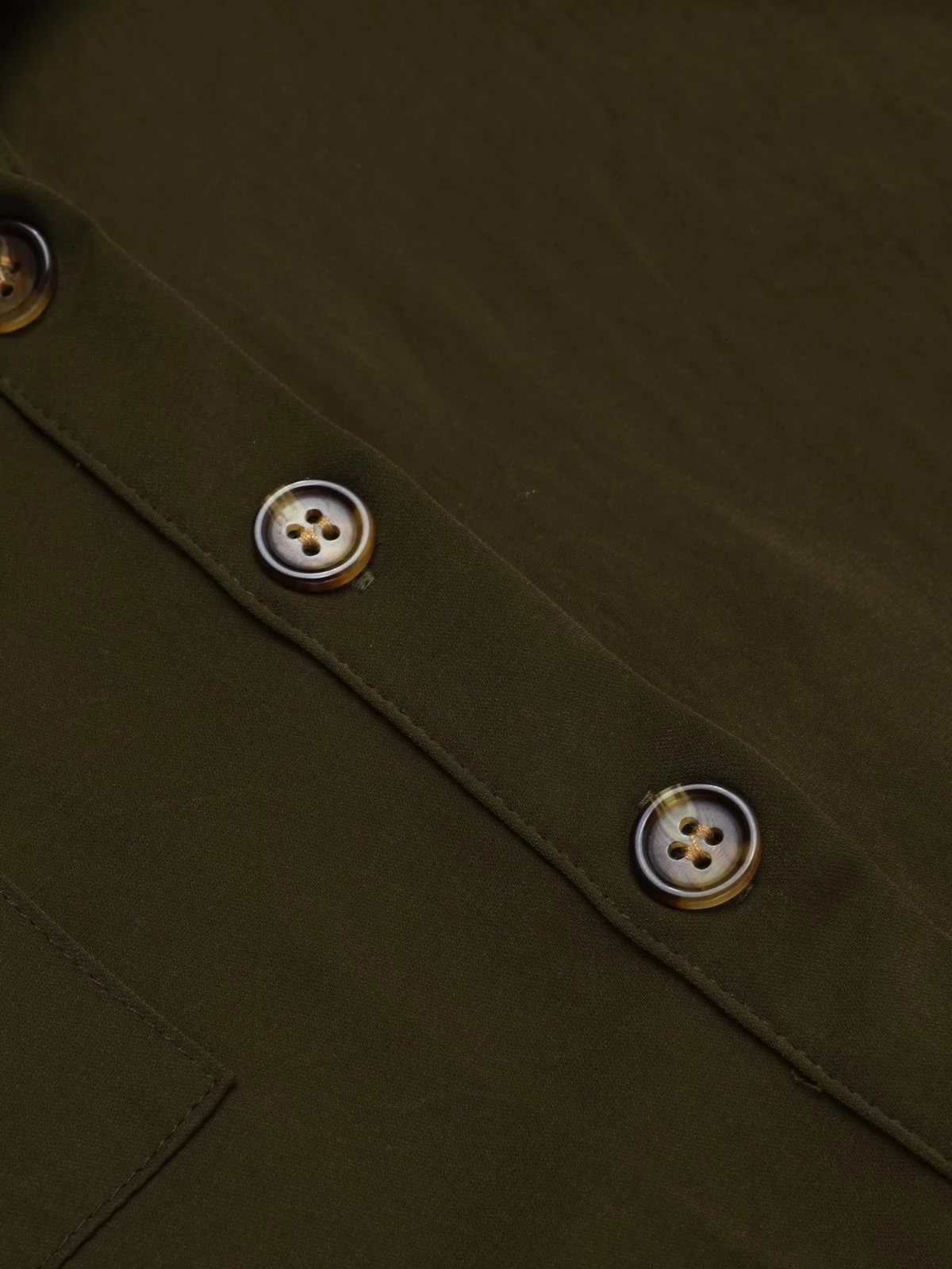 Army Green 1950s Solid Lace-up Romper 6 Army Green 1950s Solid Lace-up Romper - Image 4