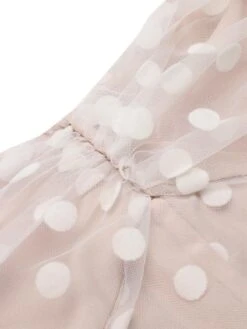 Light Pink 1950s Halter Romper & Polka Dots Skirt -Retro Pulse Shop 1J2A3922
