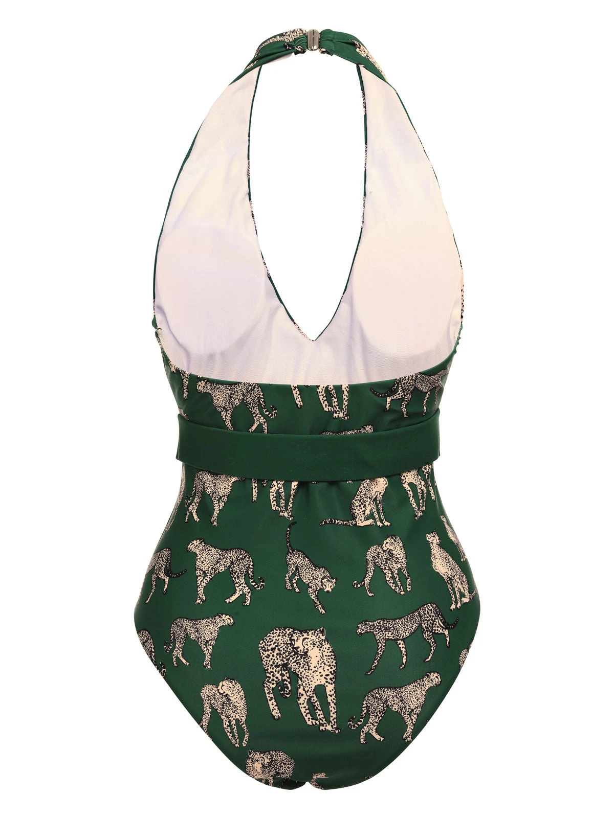 Green 1930s Jaguar Vintage Halter One-piece Swimsuit 6 Green 1930s Jaguar Vintage Halter One-piece Swimsuit - Image 4