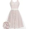 Light Pink 1950s Halter Romper & Polka Dots Skirt -Retro Pulse Shop 1J2A5010 26ee8ca5 38b0 43a4 8308 294fdcddca76