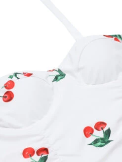 Retro 1950s Cherry Summer One-piece Swimsuit -Retro Pulse Shop 1J2A8451