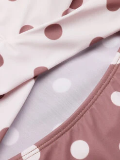 [Pre-Sale] Retro Polka Dots Patchwork One-piece Swimsuit -Retro Pulse Shop 1J2A8469