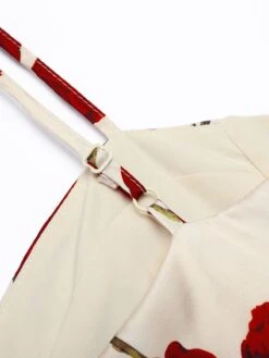 1960s Rose Suspender Pencil Dress -Retro Pulse Shop 1J2A8810