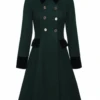Dark Green 1940s Solid Button Coat -Retro Pulse Shop 1 4f5cfad5 6e98 4a6e 933a ea38674a136e