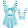 Blue 1960s Stripe Strap Bow One-Piece Swimsuit 1 Blue 1960s Stripe Strap Bow One-Piece Swimsuit -Retro Pulse Shop 1 ba95e8dc c261 4f7e 9e73 a197906c21aa