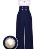 Blue 1930s Halter Patchwork Jumpsuit -Retro Pulse Shop 1 e93c1769 0c5a 4bf7 8960 e3440cf12753
