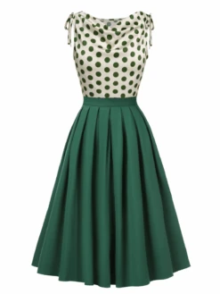 Green 1950s Solid Pleated Skirts 11 Green 1950s Solid Pleated Skirts -Retro Pulse Shop 2023 06 09T152830.967