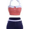 [Pre-Sale] Red Plaid Halter Turndown Collar Swimsuit -Retro Pulse Shop 24 d712ba1f 156a 4905 a1bf 868750acacb7