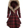 Red 1950s Plaid Long Sleeves Coat Dress -Retro Pulse Shop 2 1 36f0dd84 4652 49c0 90d6 ed6d8e6f2aa9