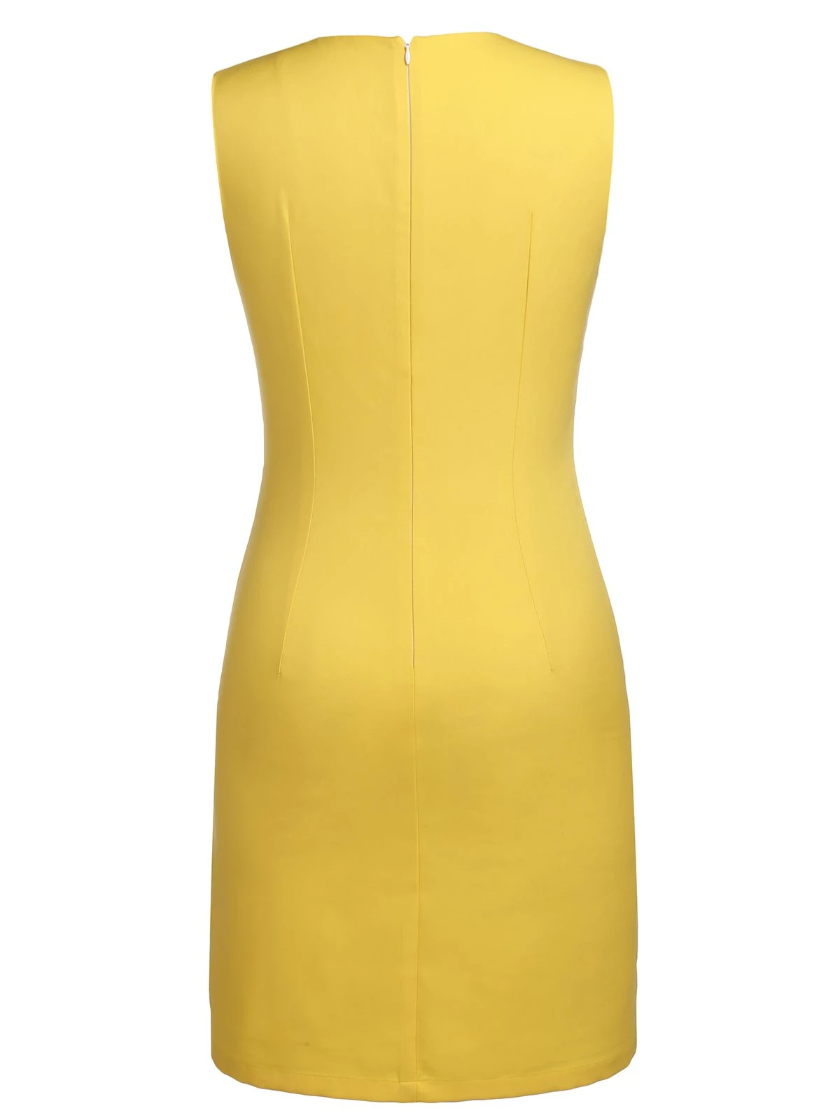 Yellow 1960s Bow Pencil Dress 4 Yellow 1960s Bow Pencil Dress - Image 2
