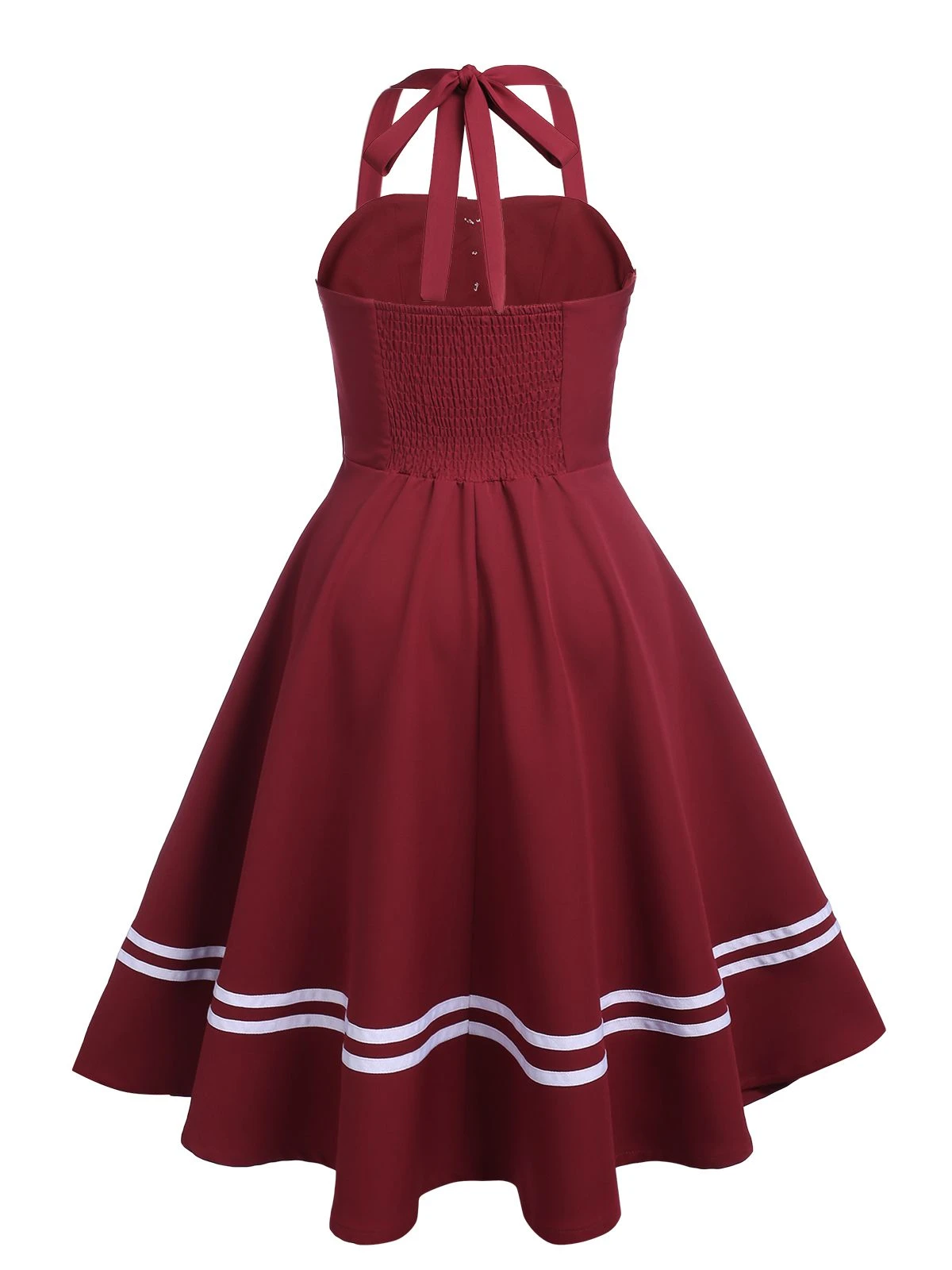 1950s Halter Navy Swing Dress 8 1950s Halter Navy Swing Dress - Image 6