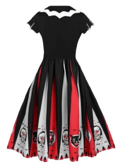 1950s Halloween Skull Owl Patchwork Dress 7 1950s Halloween Skull Owl Patchwork Dress -Retro Pulse Shop 2 a63b267d dea0 4810 a4a7 9f6a8841d24d 1 1