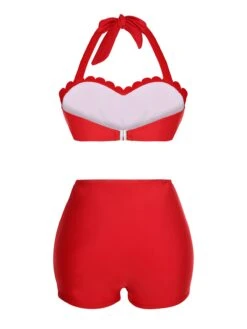 Red 1950s Button Ruffles Halter Swimsuit -Retro Pulse Shop 2 compressed b5caf2fd de71 4eda bdf1 02514313f7b8