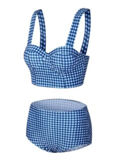 Blue 1950s Retro Plaid Strap Bikini Set -Retro Pulse Shop 2 fd21c6c6 6568 4e3d b945 55ae7e96f2c3
