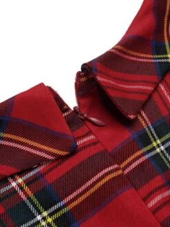 Red 1960s Plaids Bodycon Dress -Retro Pulse Shop 3 a3a2d443 c01e 45f4 a389 a5de33642fe4