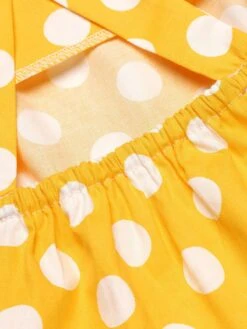 Yellow 1950s Polka Dot Strap Romper -Retro Pulse Shop 3 b41c030d cfaf 4a50 b192 878bde318076