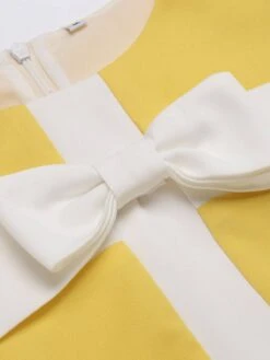 Yellow 1960s Bow Pencil Dress 8 Yellow 1960s Bow Pencil Dress -Retro Pulse Shop 3 f24c46c7 fc53 4b87 aad1 47e7e32b9e75