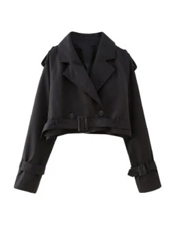 1950s Lapel Long Sleeve Trench Coat With Belt -Retro Pulse Shop 4 2630ed3c 290d 4e5e aeec 0efbe71af499