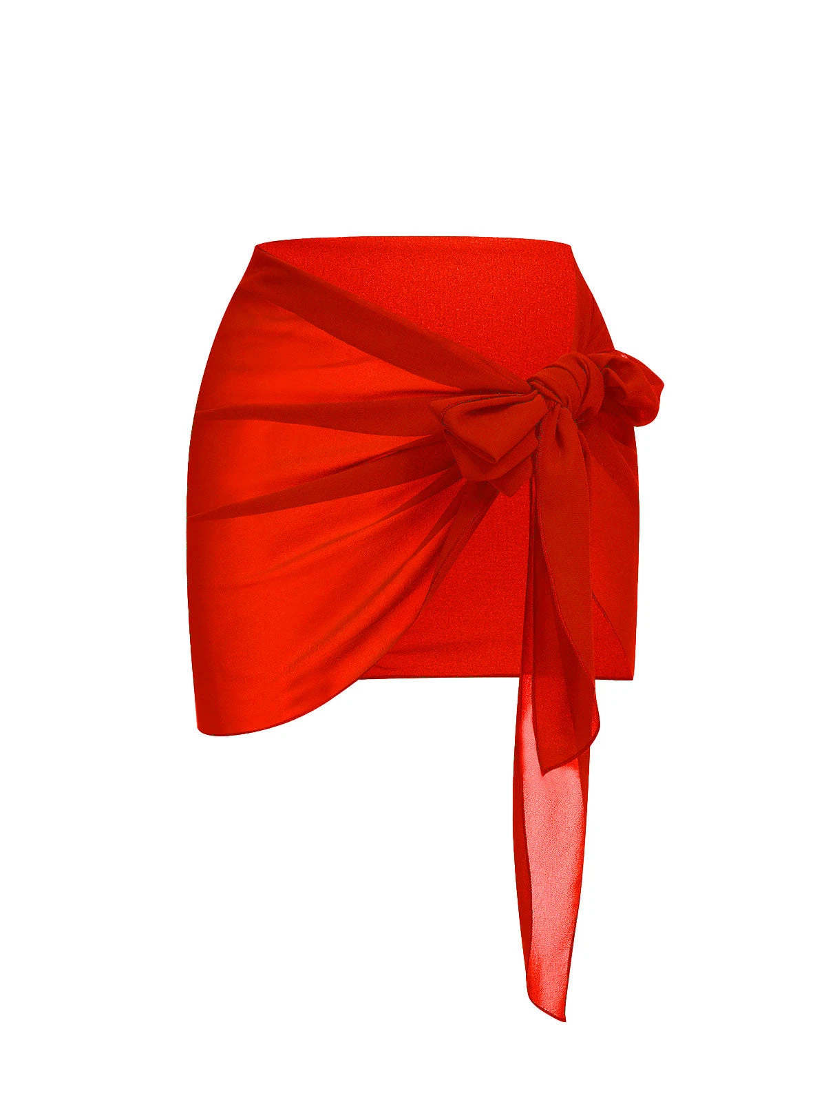 Red 1930s Retro Halter Solid One-piece Swimsuit 4 Red 1930s Retro Halter Solid One-piece Swimsuit - Image 2