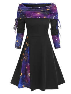 1950s Plaid Patchwork Lace-Up Off-Shoulder Dress 14 1950s Plaid Patchwork Lace-Up Off-Shoulder Dress -Retro Pulse Shop 5 2bcc2501 f24b 4a53 b4e6 c255d7abd12e