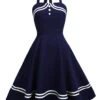 1950s Halter Navy Swing Dress 1 1950s Halter Navy Swing Dress -Retro Pulse Shop 5 3 b9e89016 e5a2 42e2 834e df3272cb86e2