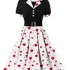 [Plus Size] 1950s Color Block Polka Dots Lapel Dress -Retro Pulse Shop 5 6797a5b5 48cb 452a a3eb 9cb5a8ce263e