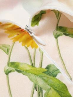 1930s Flower Long Sleeves Swing Dress -Retro Pulse Shop 6 711ada3c 4dea 4c28 a610 3515602ac196