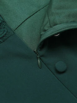 Dark Green 1960s Lace Off-shoulder Dress -Retro Pulse Shop 6 ef3a9c25 437b 4c17 9eca d895e8c253ad