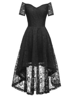 1950s Off-shoulder Floral Lace Dress 26 1950s Off-shoulder Floral Lace Dress -Retro Pulse Shop 7 99329a88 409e 4332 9976 e413921d1df0