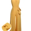 Yellow 1930s Halter Lace-Up Jumpsuit -Retro Pulse Shop 8d62567f3976a249cabee9308f1d71fa 1b6664af 3e38 4f97 8a4a fb77330b90a9