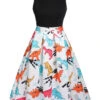 1950s Dinosaur Flare Dress