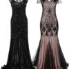 2PCS Top Seller 1920s Sequin Maxi Flapper Dress -Retro Pulse Shop A