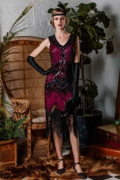 [US Warehouse] Dark Green 1920s Sequined Flapper Dress -Retro Pulse Shop ALEX6348 4539965a 64fc 4a90 a2d9 e672c663f338