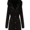 1950s Solid Zipper Fur Trimmed Coat -Retro Pulse Shop B1 6d355abe 979d 414e a44b 77775f80921c